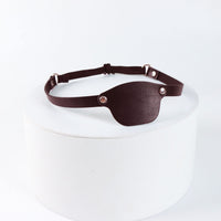 Halloween Cosplay Pirate Eye Patch Adjustable PU Leather Gothic Costume Accessory
