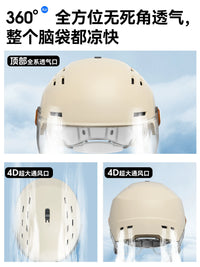 2026 New Breathable Electric Scooter Helmet Summer Sun Protection for Men and Women 3C Certified Safety Helmet