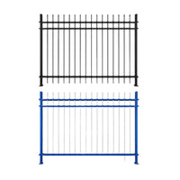 Decorative Wrought Iron Fence Panel for Garden, Villa, School, and Community Perimeter Security