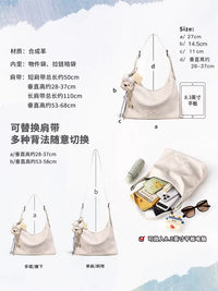 TOUTOU Hobo Tote Bag Large Capacity Shoulder Crossbody Bag for Women