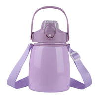 304 Stainless Steel Kids' Insulated Water Bottle with Straw, Large Capacity