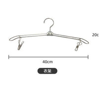 Foldable Stainless Steel Travel Hanger with Clips, Non-slip Drying Rack for Home and Travel