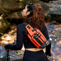 Multi-functional Fishing Lure Bag Chest Waist Shoulder Crossbody Rod Tackle Pack