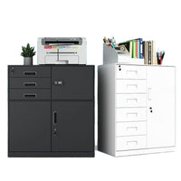 5-Drawer Metal Filing Cabinet for Office Documents and Tools