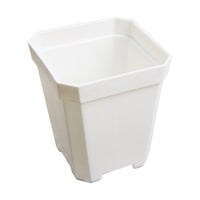 Thickened White Square Plastic Succulent Planter Pot for Seedlings and Cuttings