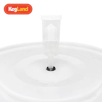 30L Food-Grade Plastic Fermentation Bucket for Homebrewing Beer with Lid and Tap Options