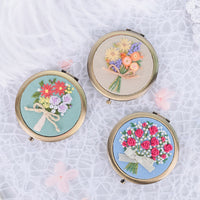2025 Winter Suzhou Embroidery Ribbon DIY Cosmetic Mirror Kit for Beginners