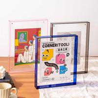 Acrylic Transparent Photo Frame for A4 Posters and Pictures, Wall Mount or Tabletop Display