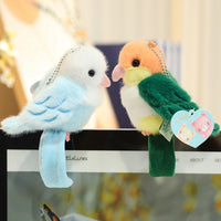 Cute Parrot Plush Toy Snap Bracelet or Keychain Bag Charm