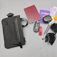 RFID Blocking Travel Wallet Passport Holder with Coin Purse, Waterproof Multi-functional Document Organizer