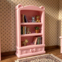 Miniature 1:12 Scale Bear Ear Bookshelf Dollhouse Furniture