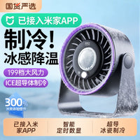 Portable USB Rechargeable Desk Fan with Cooling Air Circulation for Home and Office