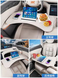 IM LS6/LS7/L7 Car Seat Back Folding Table for Laptop and Dining, Rear Seat Organizer Tray