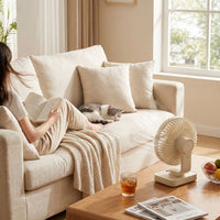 Portable USB Desk Fan with Strong Airflow for Office, Dorm, and Home Use