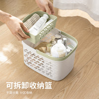Portable Shower Caddy Basket with Drainage for Dorms and Bathrooms