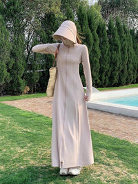 Women's Full Body Sun Protection Dress, Long Sleeve UV Protection, Slim Fit, Summer 2026