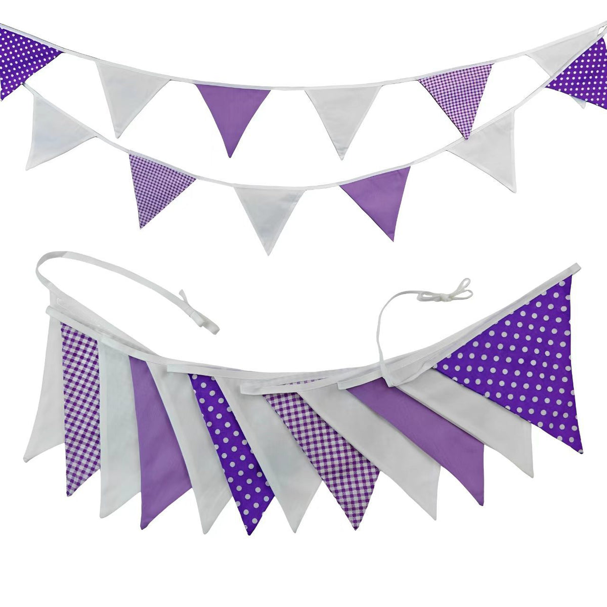 Halloween Thanksgiving Christmas Cotton Polyester Pennant Banner for Parties and Outdoor Camping