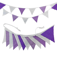 Halloween Thanksgiving Christmas Cotton Polyester Pennant Banner for Parties and Outdoor Camping