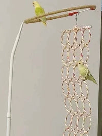 Parrot Climbing Net Hammock Chew Toy for Small to Medium Birds