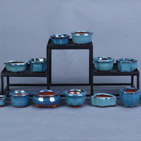 Miniature Zisha Ceramic Succulent Planter Pots for Indoor Plants & Seedlings