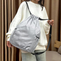 Drawstring Backpack Large Capacity Waterproof Sports Gym Bag for Basketball Soccer Training