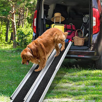 German Imported Telescopic Pet Ramp - Aluminum Alloy Portable Stair for Easy Access