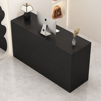 Reception Desk Cashier Counter for Retail Store, Beauty Salon, Small Bar, Simple Design