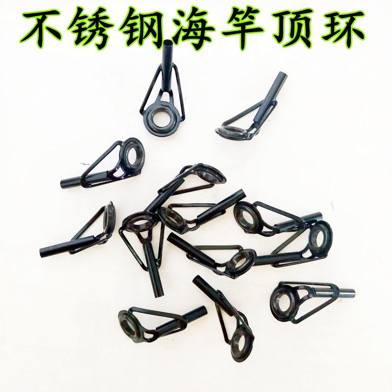 Stainless Steel Ceramic Ring Fishing Rod Guide Tips for Lure & Casting Rods