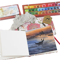 Martini Mini Cotton Square Sketchbook for Watercolor and Sketching