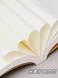 Vintage Kraft Paper Notebooks, A5 Thickened Blank/Lined/Grid Journal for Students and Office