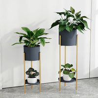 Nordic Iron Art Multi-tier Plant Stand for Balcony and Indoor Decor