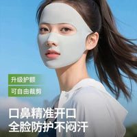 UV Protection Face Mask for Hiking & Sports - Breathable Full/Half Face Cover for Women