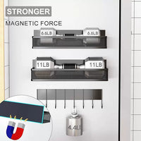 Magnetic Refrigerator Side Storage Rack for Kitchen Spices and Seasonings, Punch-Free Wall Mount Organizer