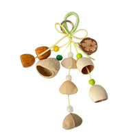 Handmade DIY Wind Chime Nut Shell Rattle Keychain Bag Charm - TikTok & Xiaohongshu Viral Product