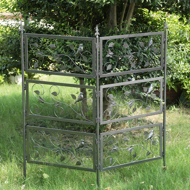 European Style Metal Garden Trellis for Climbing Plants, Roses, Clematis - Outdoor Decorative Wall Grid Fence