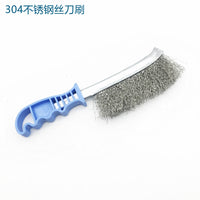 Copper Plated Steel Wire Brush Set for Rust Removal and Crevice Cleaning with Plastic/Wooden Handle