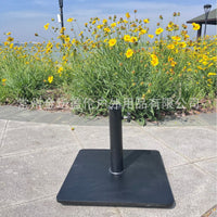 11KG Square Black Iron Patio Umbrella Base Stand