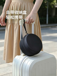 Shuangshan U-Shaped Travel Memory Foam Neck Pillow with Storage Box for Airplanes and High-Speed Trains