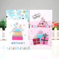 3D Pop-Up Birthday Cake Greeting Card for Students and Gifts