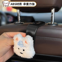 Cute Westie Dog Car Seat Headrest Hooks for Purses, Bags & Groceries - Front & Back Seat Organizer Clips