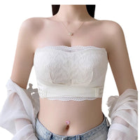 Strapless Minimizer Bra for Women, Anti-Slip, Gathered, Thin Cup