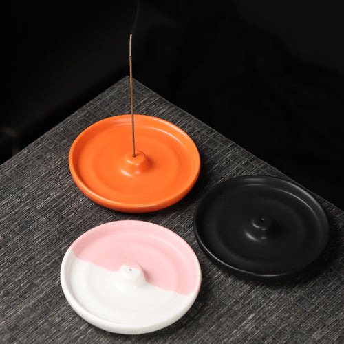 Ceramic Incense Burner Holder for Stick and Cone Incense, Ash Catcher for Home Decor