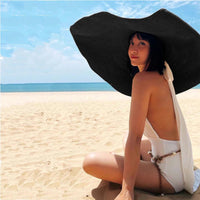 Women's Foldable Wide Brim Sun Hat for Beach and Travel