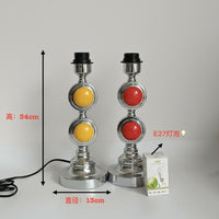 Modern Nordic Iron Art Spherical Table Lamp with LED Bulb for Bedroom Living Room