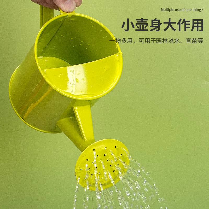 Kids' Metal Watering Can for Outdoor Gardening and Play