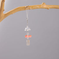 Goldfish Dream Catcher Charm Keychain for Bags and Phones
