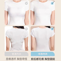 Seamless Padded Bralette for Women, Invisible Backless Design, Perfect for White T-Shirts