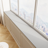 Faux Leather Window Sill Mat Waterproof Non-Slip Dustproof Balcony Bay Window Protector Pad