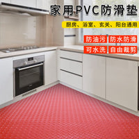 Waterproof Anti-Slip PVC Floor Mat for Kitchen, Basement, and Storage Rooms
