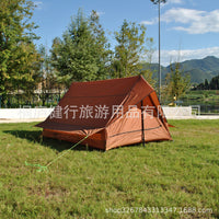 Ultralight A-Frame Tent for 2-3 People, Poleless Outdoor Camping Shelter